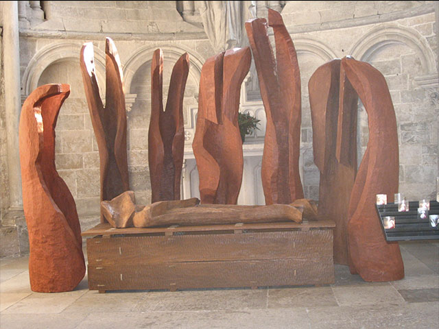 Mise au tombeau-Expo -Abbaye de Vezelay-Yonne