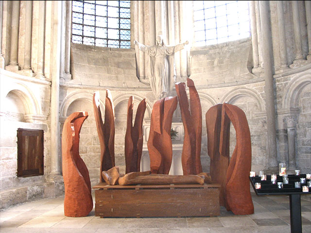 Mise au tombeau-expo -Abbaye de Vezelay-Yonne